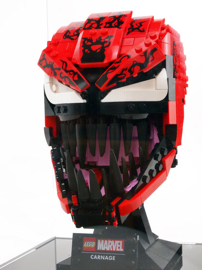 Display Case For LEGO Marvel Spider-Man Carnage Helmet (76199)
