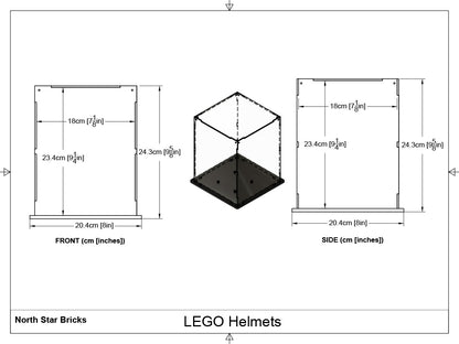 Display Case For LEGO Boba Fett Helmet (75277)