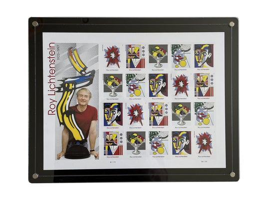 Display Frame For Roy Lichtenstein Stamp Sheet