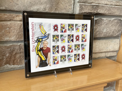 Display Frame For Roy Lichtenstein Stamp Sheet