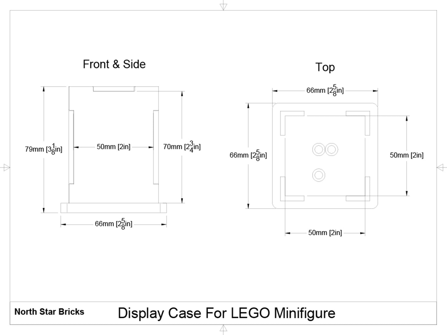 Display Case For LEGO Minifigure