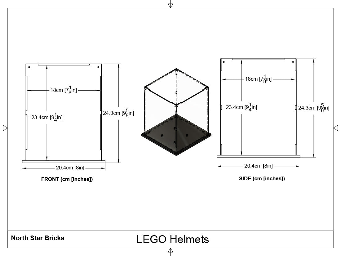 Display Case For LEGO Stormtrooper Helmet (75276)